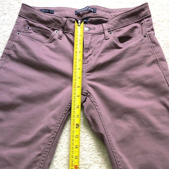 Calvin Klein Ankle Skinny Khaki Pants Sz 4 - Picture 7 of 11
